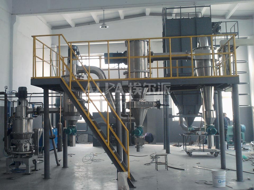 Lithium manganate ultrafine grinding production line