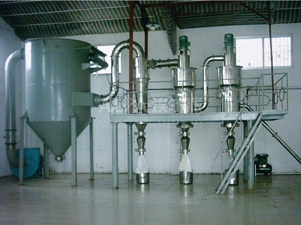 Manganese dioxide air classification production line